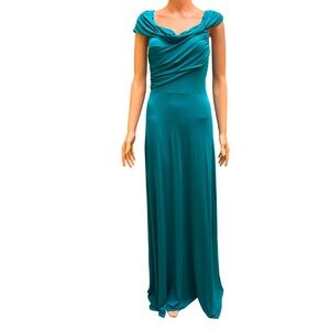 Plenty by Tracy Reese Vibrant Teal Sleeveless Maxi Dress Small